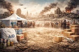الاقتصاد الإغاثي في غزة: كيف تهدد العقوبات الأمريكية تماسك البنية الاجتماعية؟