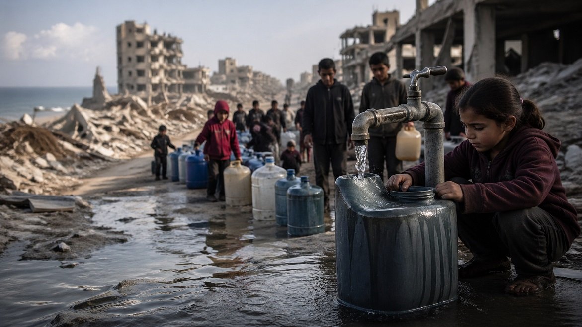 الماء في غزة: من خدمة عامة إلى معركة يومية تعيد تشكيل الحياة