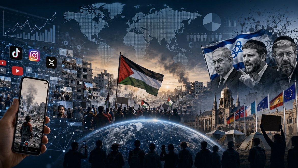 تحولات الرأي العام العالمي تجاه الكيان الإسرائيلي في الفضاء الرقمي