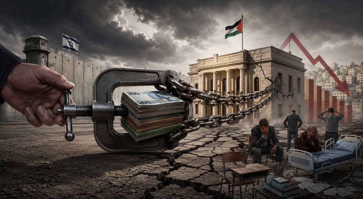 الهيكل المالي الخانق:  قرصنة المقاصة وانفجار الدين العام كأداة لتقويض السلطة الفلسطينية