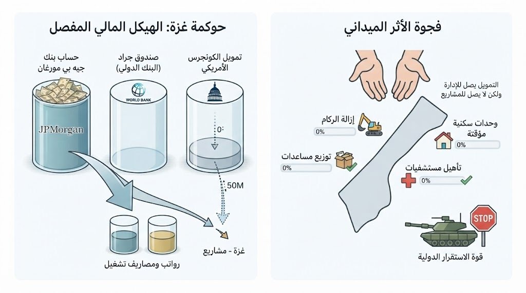 الإدارة من بعيد: البنية المالية وحوكمة اللجنة الوطنية لإدارة غزة